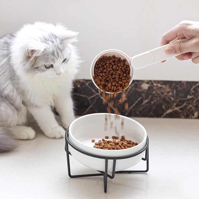 ComSaf Dog Food Scoop 1 Cup Size, Pet Food Measuring Cup for Dogs and Cats | Pet Food Scooper, One-Cup Portion Measure, Long Handle, Dry Kibble, For Feed Storage Bins, Dishwasher Safe