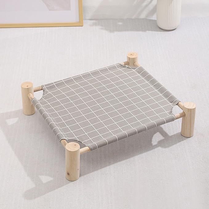 Pet Camp Bed Sheet Replacement Swing Bed, Gray Rhombus | Pet Swing Bed Sheet Nylon Sheet for Indoor Sleeping, Small / Middle Size Relaxing, Cartoon Pattern