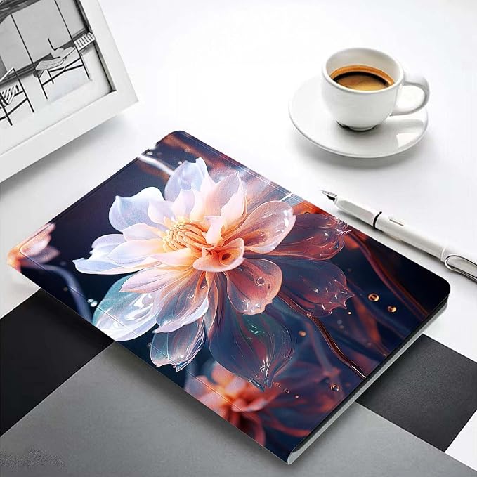 for Samsung Galaxy Tab S5e Case 2019 10.5”Model SM-T720/T725,Premium Leather Folio Stand Auto Wake/Sleep,Multiple Viewing Stand,Violet Flower