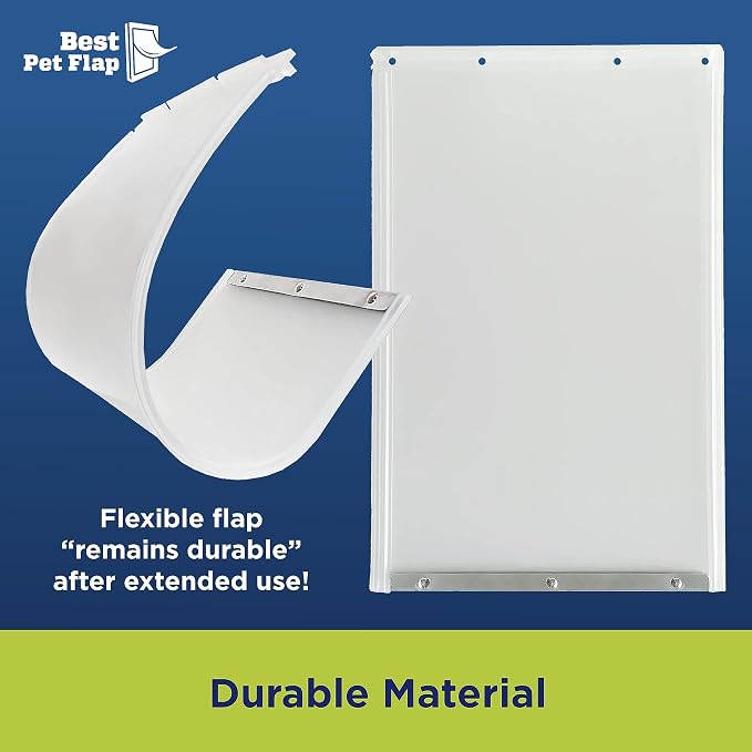 Best Pet Flap XL Replacement Dog Door Flap Compatible with Ideal Pet Products Designer Series DSPRFXL RFXLN - Measures 10.5" x 15" Longer Lasting, Most Energy Efficient, Less Shrinkage, BPA Free | Compatible with Ideal Pet Products Designer Series DSPR...