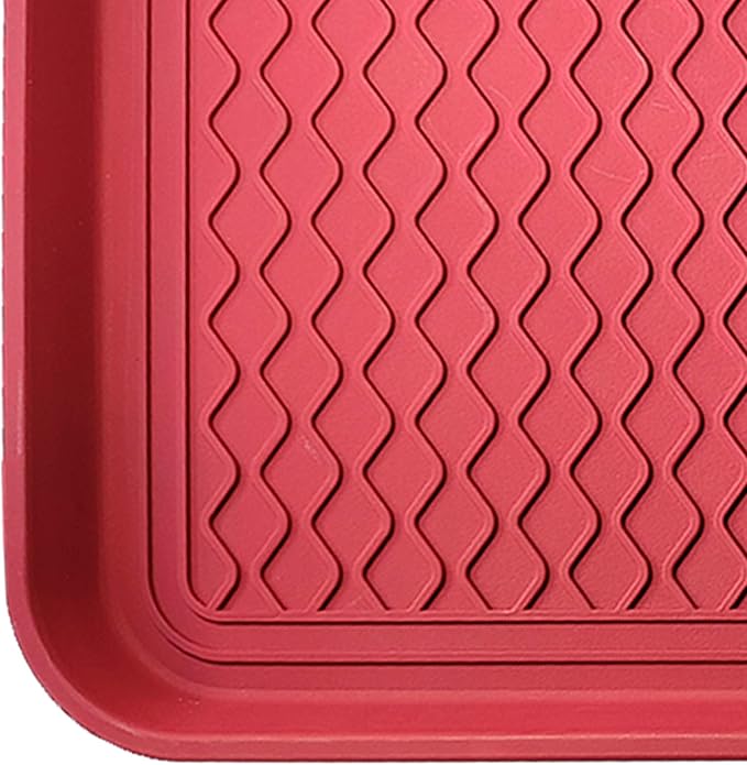 Boot Tray 2 Pack Large Multifunctional Boot Mat Washable Indoor or Outdoor Tray Mat for Shoes Boots Plants Pots Paint Tins Pet Bowls Car Storage, 30 x 15 x 1.2 Inches