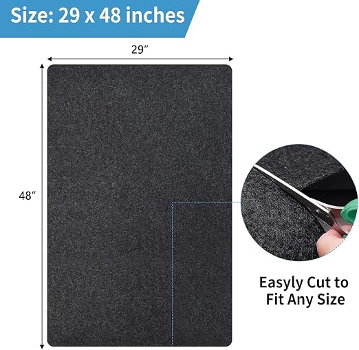 Kennel Pad Dog Crate Mat Liner, 48" x 29" - 1 Pack | Waterproof, Non-Slip, Washable Puppy Pee Pad for Kennel Training - Under Pet Cage to Protect Floors, Thin Cut to Fit Design