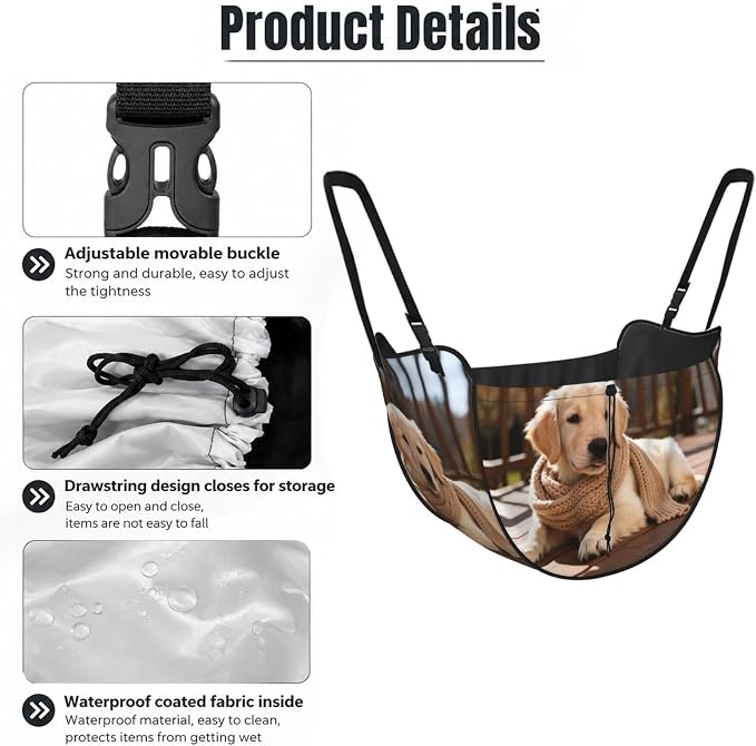 handsome puppy Car Seat Organizer-Backseat Storage Bag for Travel | Waterproof Durable. Holds Snacks Gear Essentials. Fits Most Cars.