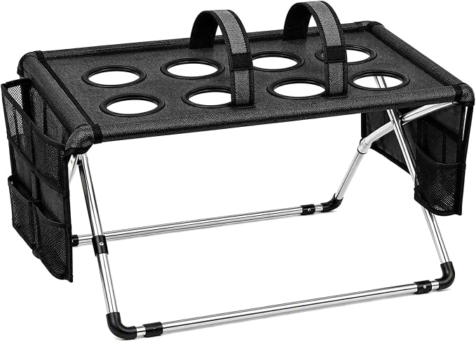 Foldable Dog Grooming Table, Pet Hammock with Stand for Small Dogs & Cats