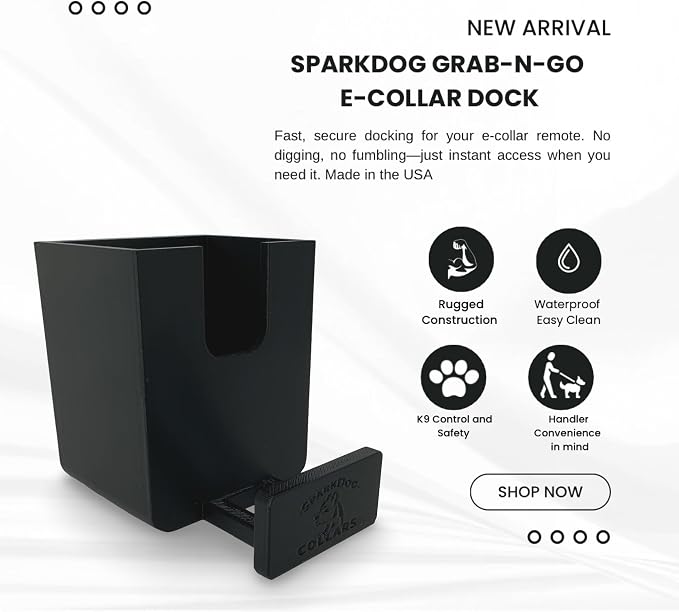 SparkDog GrabNGo E-Collar Dock, Fits Large Ruffland
