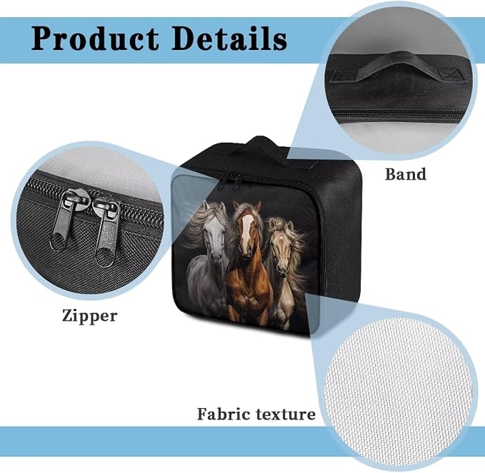 Rnyleeg Horse First Aid Kit Bag Portable First Aid Kits for Businesses Medium Emergency Medical Kit for Home Medicine Storage Bag