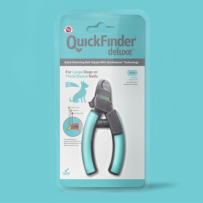 Miracle Care QuickFinder Scissor-Style Dog Clippers, Large/Dense Nails