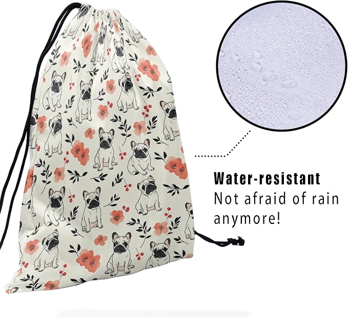 Nerxy Pet Gymnastics Grip Bag Dog Cat Drawstring Grip Bags Puppy Shoe Bag Gym Storage Pouch