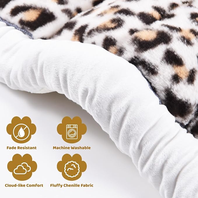 Backseat Dog Bed Mat, Dog Mat for Car Backseat Extender, 24.8'' x 54'' Non-Slip Travel Pet Blanket for Back Seat, Washable, Soft & Scratch-Proof, Universal Fit for Car, SUV, Truck, 2'' Thick