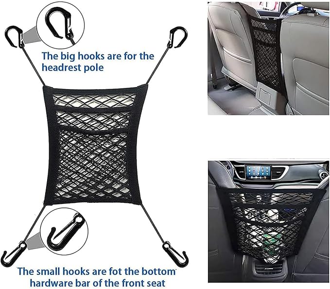Car Net Pocket Organizer for Dodge Charger 2011-2023