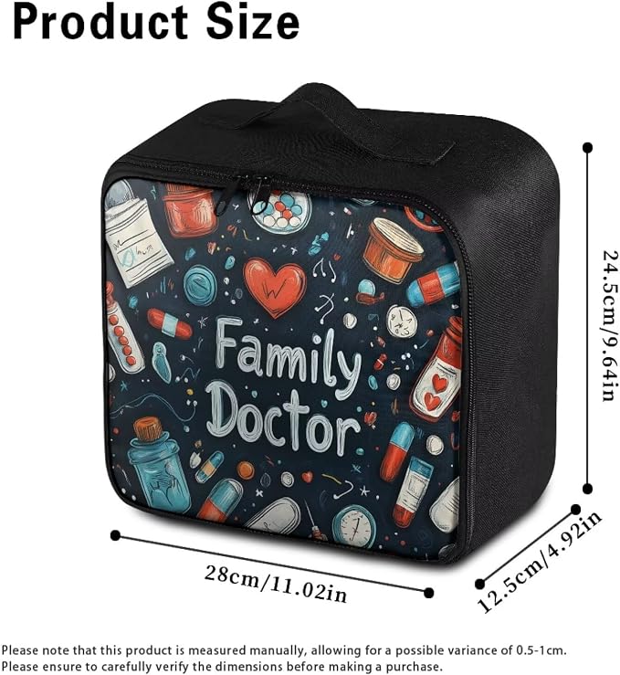 First Aid Kit Bag Lightweight Empty Medic Bag for Pet Friendly Households and Outdoor Adventures Featuring Wear Resistant Material Breathable Construction Easy Access