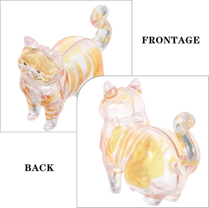 Hemobllo Cat Hair Storage Capsule Keychain for Pet Ashes | Abs Portable Organizer, Creative Cat Design, Easy View, Office and Travel Use