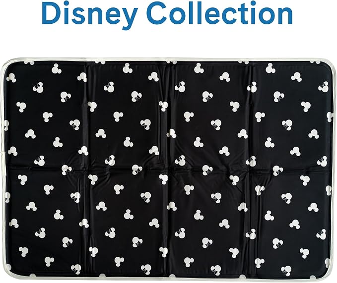 The Green Pet Shop Cool Pet Pad - Small, Disney’s Mickey & Minnie Mouse - Self-Cooling, Pressure Activated Mat for Dogs & Cats from 9-20 lbs - Non-Toxic Gel, No Water Needed