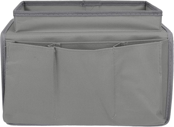 Sofa Armrest Organizer with Cup Holder Tray Chair Arm TV Remote Holder for Recliner Couch Armchair Caddy Bedside Storage Pockets Bag for Cellphone Tablet Book Magazines Drinks Holder Pouch