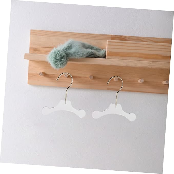 GANAZONO 2pcs Acrylic Pet Clothes Rack Hangers Dog Cat Apparel Organizers Non-Skid Design for Easy Hanging for Pet Coat Storage Convenient Accessories