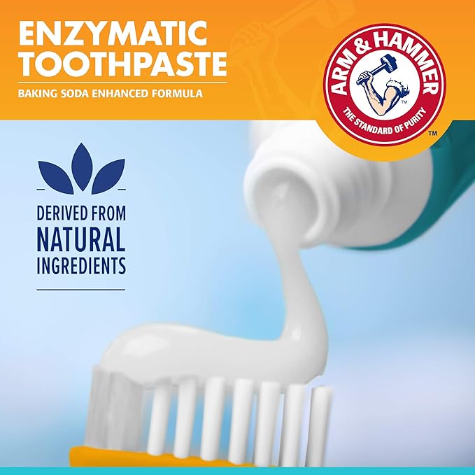 Arm & Hammer for Pets Fresh Breath Enzymatic Dog Dental Care Kit, Dog Toothpaste Kit with Toothbrush and Finger Brush for Tartar Control and Oral Hygiene, Chicken Flavor, 2.5 oz, 3-Piece Kit