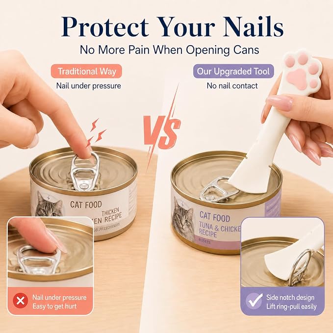 Meow&Woof Cat Wet Food Spoon, Mini Spatula for Pet Canned Food, BPA Free Can Spoons for Animal Feeding, Small Jars Spatulas, Easy Clean Scraper for Dog Food Cans （2 Spoons）