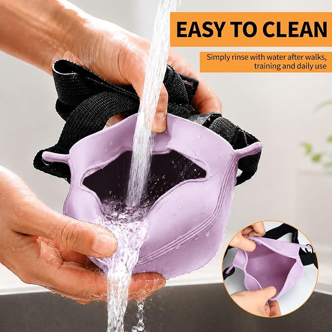 Silicone Dog Treat Pouch with Training Clicker | Upgraded Magnetic Closure, 1.6 Cup Capacity, Food-Grade Silicone, Easy Cleaning, Adjustable Belt for Training and Walking