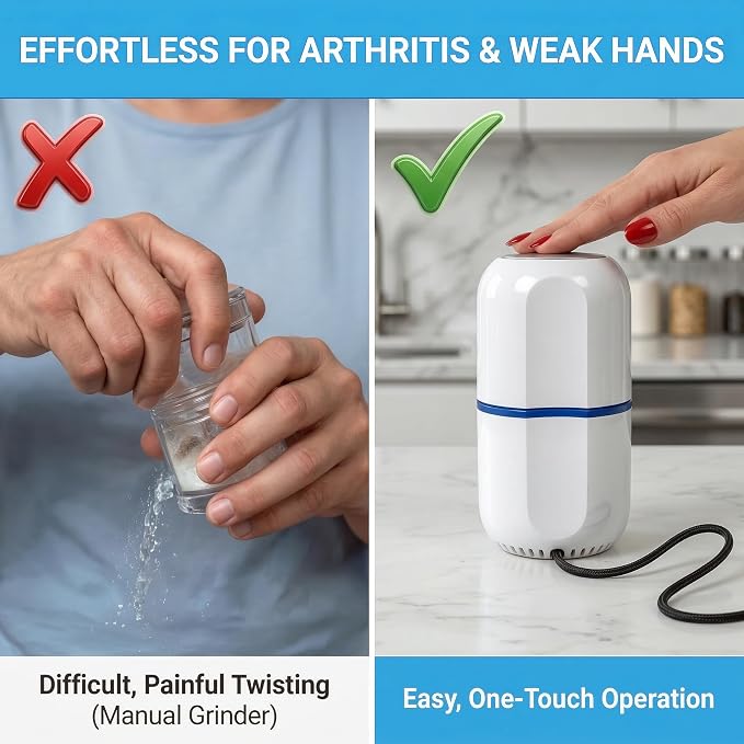 Electric Pill Crusher for Fine Powder: Pill Grinder to Handle 100+ Pills