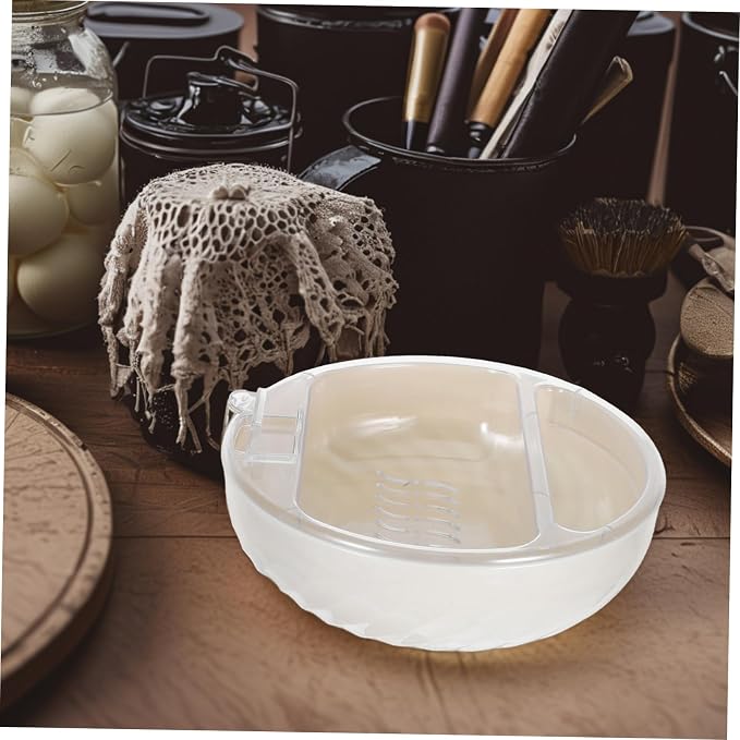Double Layer Fruit Drainer Bowl with Phone Stand Reusable Snack Organizer for Nuts Candies and Fruits Elegant Kitchen Counter Decor and Efficient Waste Collection