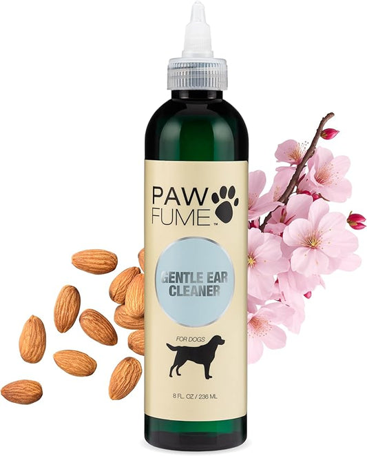PawFume Dog Ear Cleaner Solution, 1-Pack – Soothe Itchy Ears Instantly – with St. John’s Wort & Almond Extracts, Vet-Certified Formula, Alcohol-Free & Sulfate-Free – Dog Ear Wash for All Breeds