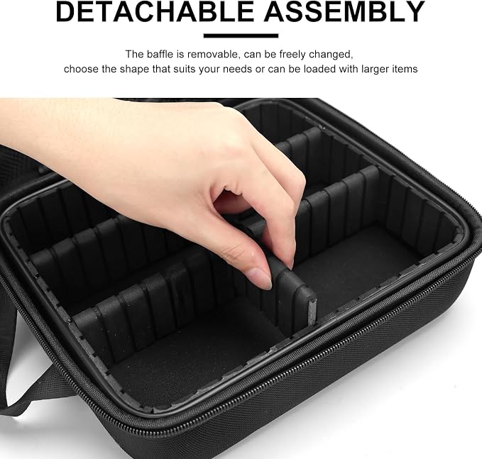 Barber Carrying Case,Barber Case, Stylist Tool Box Professional Salon Hair Cutting Grooming Kit Storage Organizer for Clippers, Scissors, Barber Supplies (Small)