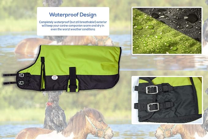 Derby Originals Horse Tough 600D Ripstop Waterproof Winter Dog Coat 150g Medium Weight