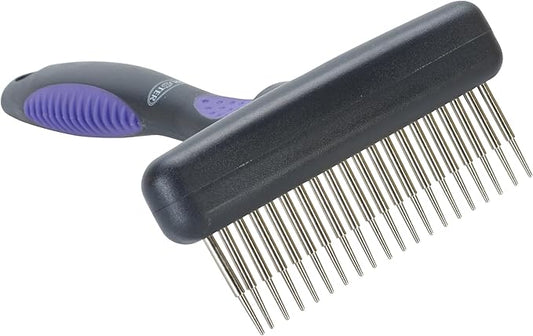 Kruuse Buster Flexible Undercoat Rake 20 Long Pins for Dogs – Gently Removes Loose Hair & Reduces Shedding