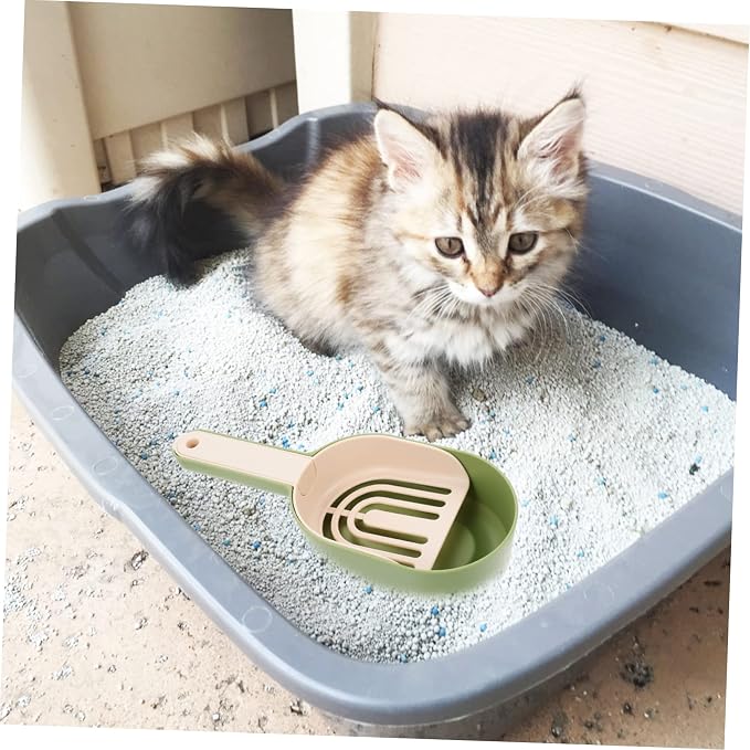 1 Set Cat Litter Shovel Cat Litter Picker Pet Litter Dustpan Cat Sand Shovel Portable Hamster Sifter Scoop Green Litter Scoop Pet Cleaning Scoop Cat Scooper Poo Cleaning Shovel Pp