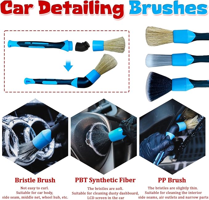 Spray Bottle Holder Wall Mount, 22Pcs Car Detailing Bottle Holder Rack Set | Heavy-Duty Detailing Organizer with Clips Hooks Brushes, Garage Van Workshop Steel Rack for Aerosol Cans, Van, Workshop Tool