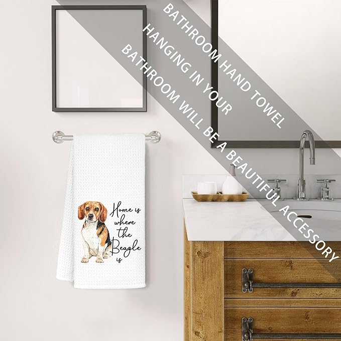 Jvpke Beagle Decorative Hand Dish Towels for Kitchen Bathroom, Beagles Gifts for Beagle Lovers Women, Beagle Lover Gifts, 16×24 in