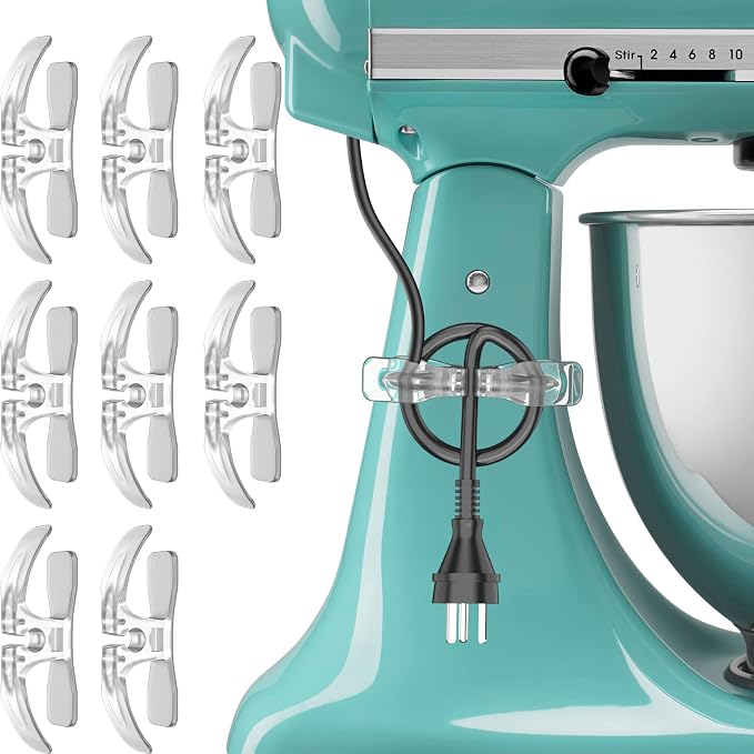 Cord Organizer for Appliances | Kitchen Gadgets, Cord Organizer for kitchenaid Stand Mixers,Coffee Maker, Pressure Cooker, Air Fryer,Kitchen Accessories,8 Pcs