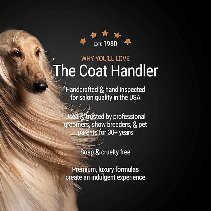The Coat Handler Undercoat Control deShedding Dog Shampoo, 16 oz - Combats and Reduces Shedding, Undercoat Removal, Omega 3 & 6 Rich, Vitamin E Strengthens the Hair Follicle