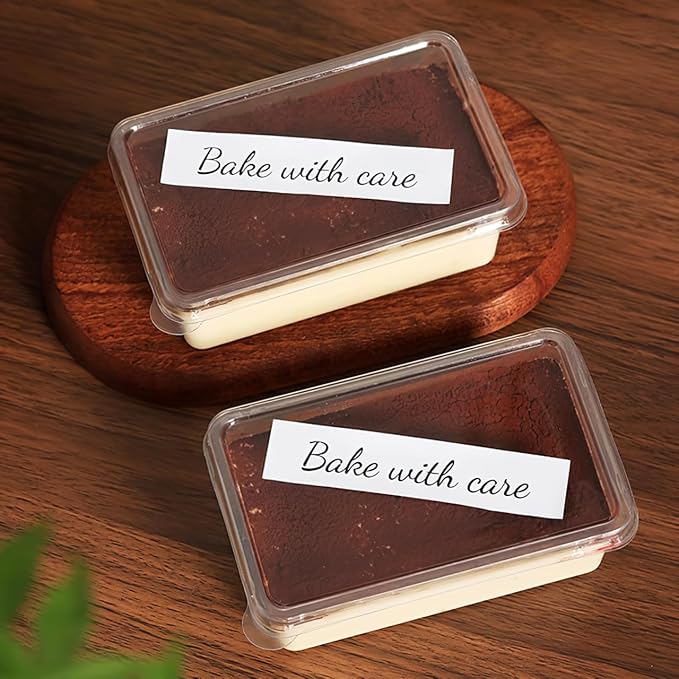 Hemobllo 10-Pack Clear Cake Boxes Transparent PET Treat Boxes for Tiramisu | 4.52 x 2.75 x 1.77 In dessert boxes with lid for tiramisu, mousse and cookies for bakery packaging and takeout