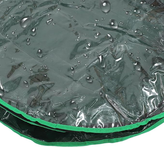 Happyyami 1pc Storage Bag for Christmas Wreaths Festival Holder with Clear Window for Holiday Decoration and Storage Needs