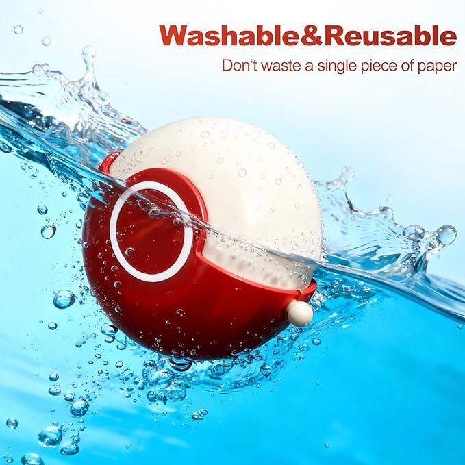 Washable Reusable Gel Lint Roller for Pet Hair，Portable Mini Dog Cat Pet Hair Remover for Clothes，Laundries ，Dust Fuzz Fur -Sticky Cleaner- Small Travel Animal Fur Removal Tool (red)