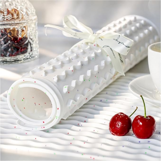 CAKETIME 2 Pack Multicolor Silicone Dish Drying Mat for Kitchen Counter Home Dining Placemats Waterproof Hot Pads Trivet Tray Dishes Rack Drainers Crafts Coffee Accessories Funny Gifts for Women