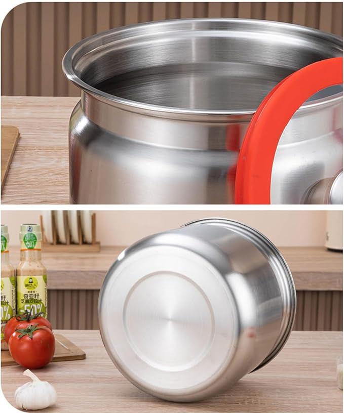 Sturdy Stainless Steel Kitchen Storage Jars with Clip Airtights Seal for Preserving Rice Flour Coffee Dry Goods Stainless Steel Food Storage Containers