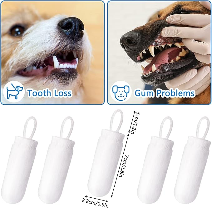 Chunful 20 Pcs Dog Fingerbrush Microfiber Full Soft Finger Toothbrush Pet Dental Finger Brush for Dog Cat Washable Teeth Cleaning Remove Plaque and Tartar