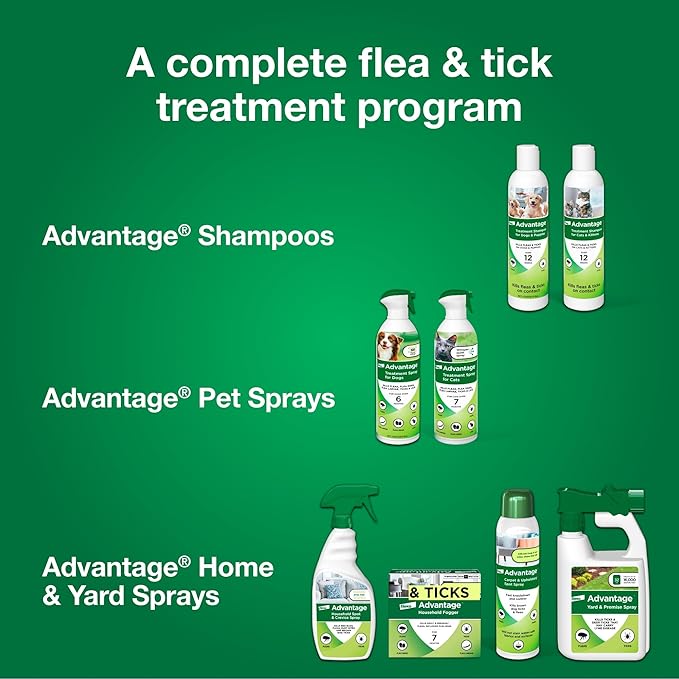 Advantage Dog Flea & Tick Shampoo for Puppies & Adult Dogs | Kills Fleas & Ticks | 24 oz.