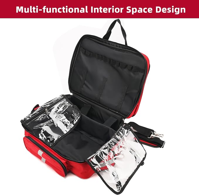 Medical Bag Empty First Aid Bag,Emergency Bag for Nurses,Home Health Care, EMT(Bag Only)