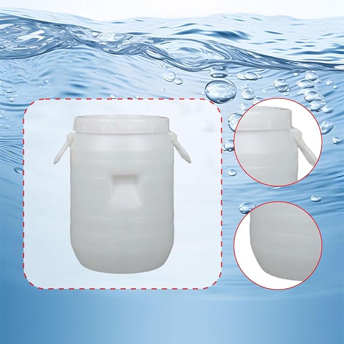 Pp Bucket with Lid Food Storage Container for Pantry Supplies Storage Bin for Pet Food Kitchen Indoor Outdoor, 10 L Round