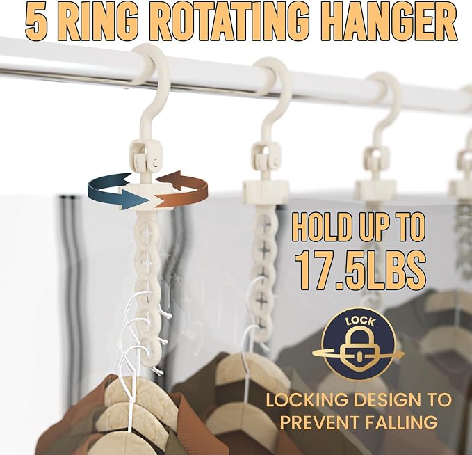 TAILI Hanging Vacuum Storage Bags for Clothes Space Saver 6 Long with Pump | Vacuum Seal Bags for Clothing Travel, Winter Clothes Storage Closet Organizers, Garment, Coats, Suits and Jackets
