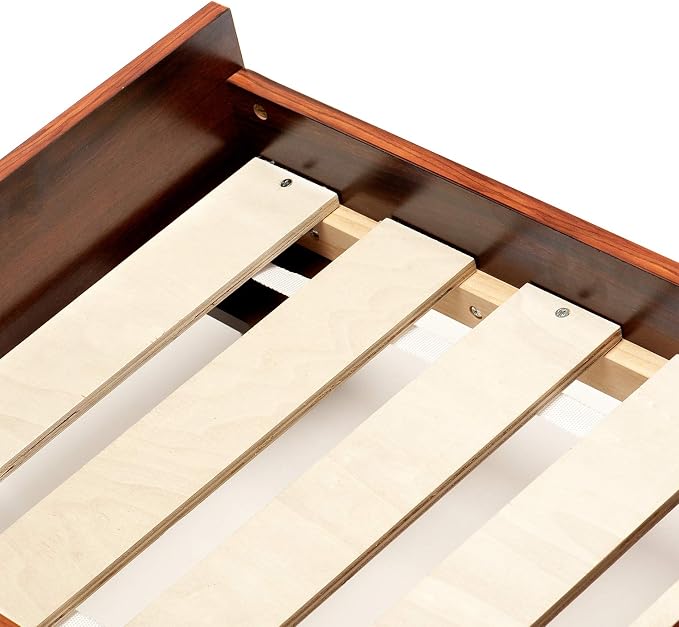 Furhaven Elevated Dog Bed Frame for 30" x 20" Medium Dog Beds, Easy Assembly - Mid-Century Modern Bed Frame - Walnut, Medium