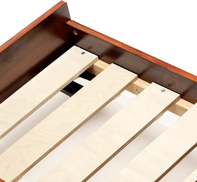 Furhaven Elevated Dog Bed Frame for 40" x 32" XL Dog Beds, Easy Assembly - Mid-Century Modern Bed Frame - Walnut, Jumbo/XL