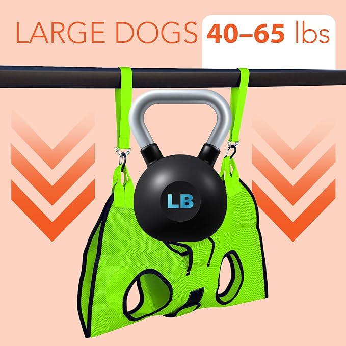 Haminway Pet Grooming Hammock – Large Dog Grooming Sling for Nail Trimming, Bathing & Ear/Eye Care – Green