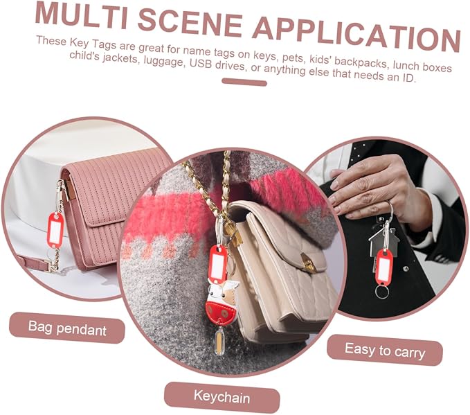 DOITOOL 1 Set Multi Functional Key Tags Key Chain Labels for Easy Identification and Organization Office School and Home