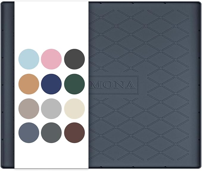URMONA 25" x 19" Waterproof Silicone Mat in Multiple Sizes & Colors, Under Sink Mat for Kitchen & Bathroom, Pet Food Pad for Dogs & Cats, Kitchen Cabinet Liner, Multi-Purpose for Storage(Dark Grey)