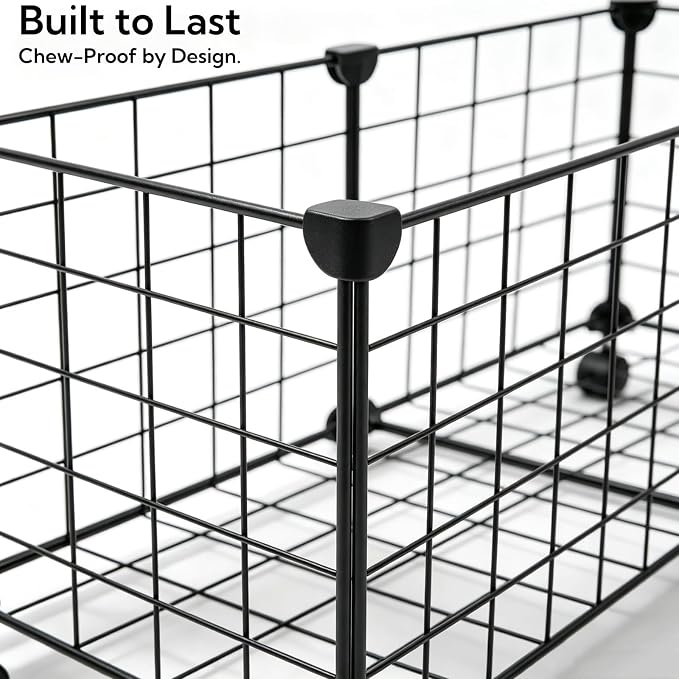 Indestructible X Large Dog Toy Basket with Wheels, Metal Dog Toys Holder for Cats, Heavy-Duty Storage Bin for Chew Toys & Blankets Pet Food Storage Box Organization, Chew-Proof Toy Organizer for Puppy