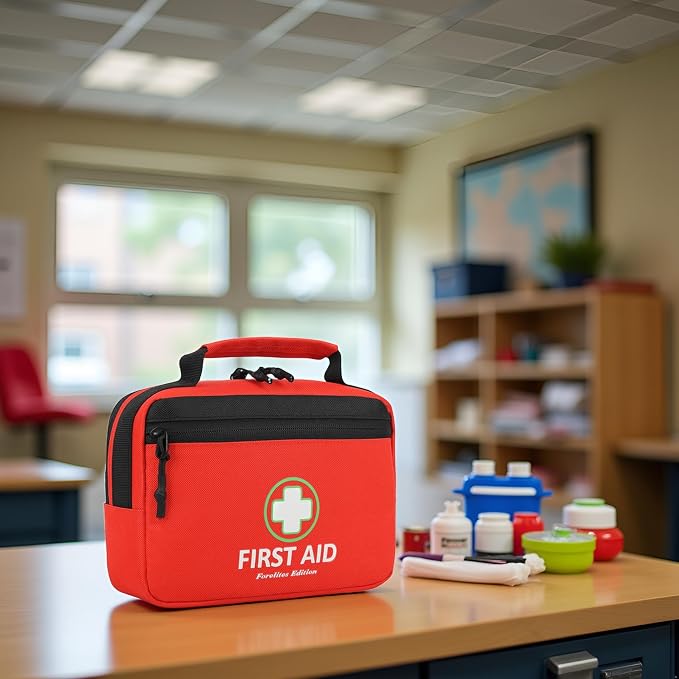 2Pack Handy Mini First Aid Kit Empty, First Aid Bag For Your Next Adventure, Emergency Kit For Home, Office, Vehicle, First Aid Supplies Organizer Bag For Travel Outing (Basic Edition)